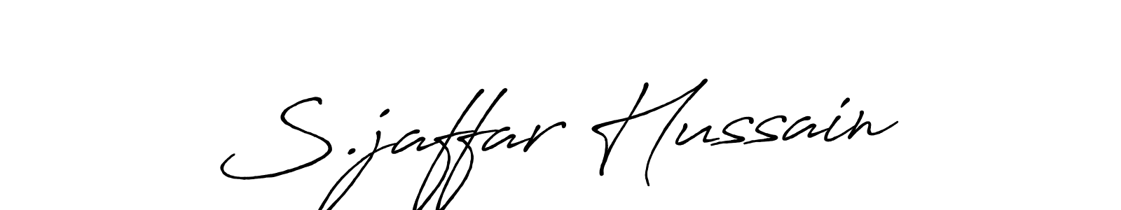 S.jaffar Hussain stylish signature style. Best Handwritten Sign (Antro_Vectra_Bolder) for my name. Handwritten Signature Collection Ideas for my name S.jaffar Hussain. S.jaffar Hussain signature style 7 images and pictures png