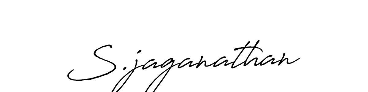 How to make S.jaganathan signature? Antro_Vectra_Bolder is a professional autograph style. Create handwritten signature for S.jaganathan name. S.jaganathan signature style 7 images and pictures png