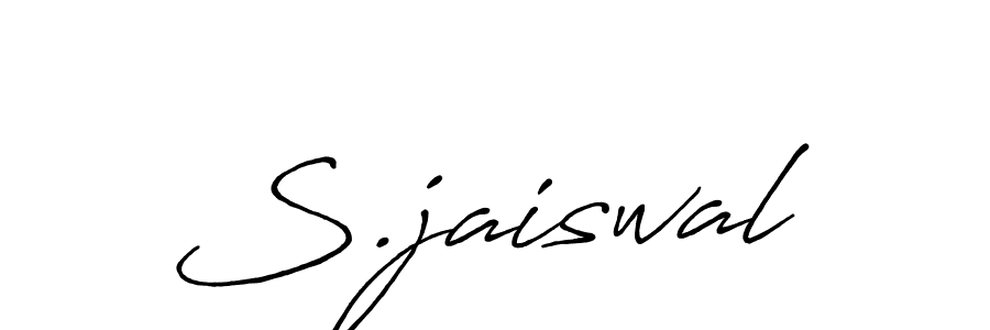 The best way (Antro_Vectra_Bolder) to make a short signature is to pick only two or three words in your name. The name S.jaiswal include a total of six letters. For converting this name. S.jaiswal signature style 7 images and pictures png