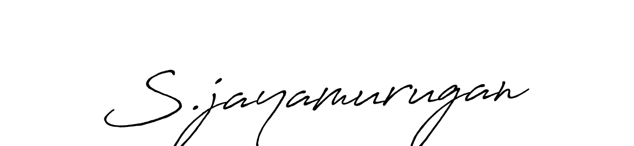 Design your own signature with our free online signature maker. With this signature software, you can create a handwritten (Antro_Vectra_Bolder) signature for name S.jayamurugan. S.jayamurugan signature style 7 images and pictures png