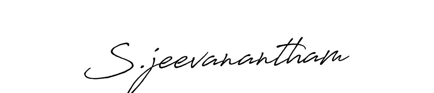 Design your own signature with our free online signature maker. With this signature software, you can create a handwritten (Antro_Vectra_Bolder) signature for name S.jeevanantham. S.jeevanantham signature style 7 images and pictures png