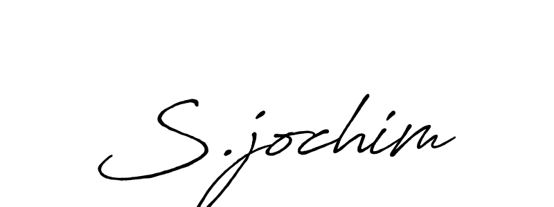 How to make S.jochim name signature. Use Antro_Vectra_Bolder style for creating short signs online. This is the latest handwritten sign. S.jochim signature style 7 images and pictures png