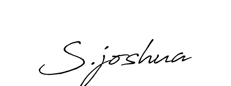 Create a beautiful signature design for name S.joshua. With this signature (Antro_Vectra_Bolder) fonts, you can make a handwritten signature for free. S.joshua signature style 7 images and pictures png