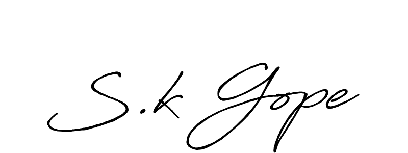 Similarly Antro_Vectra_Bolder is the best handwritten signature design. Signature creator online .You can use it as an online autograph creator for name S.k Gope. S.k Gope signature style 7 images and pictures png