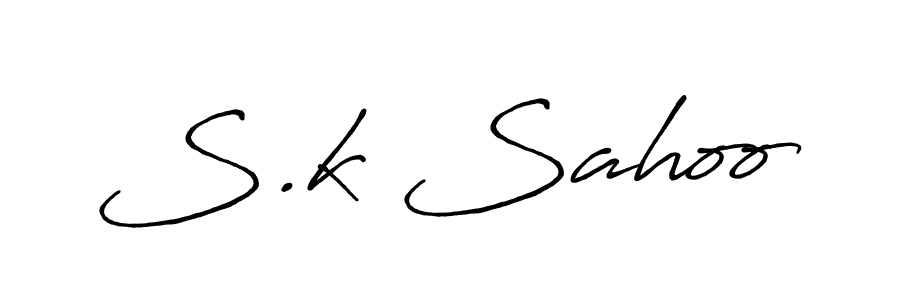 Make a beautiful signature design for name S.k Sahoo. Use this online signature maker to create a handwritten signature for free. S.k Sahoo signature style 7 images and pictures png