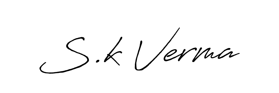 Also we have S.k Verma name is the best signature style. Create professional handwritten signature collection using Antro_Vectra_Bolder autograph style. S.k Verma signature style 7 images and pictures png
