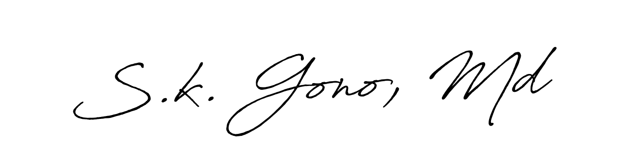 This is the best signature style for the S.k. Gono, Md name. Also you like these signature font (Antro_Vectra_Bolder). Mix name signature. S.k. Gono, Md signature style 7 images and pictures png