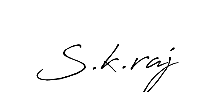 Similarly Antro_Vectra_Bolder is the best handwritten signature design. Signature creator online .You can use it as an online autograph creator for name S.k.raj. S.k.raj signature style 7 images and pictures png