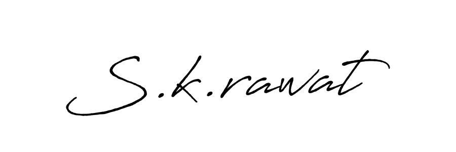 S.k.rawat stylish signature style. Best Handwritten Sign (Antro_Vectra_Bolder) for my name. Handwritten Signature Collection Ideas for my name S.k.rawat. S.k.rawat signature style 7 images and pictures png