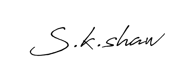 Make a beautiful signature design for name S.k.shaw. Use this online signature maker to create a handwritten signature for free. S.k.shaw signature style 7 images and pictures png