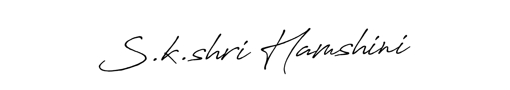 How to make S.k.shri Hamshini signature? Antro_Vectra_Bolder is a professional autograph style. Create handwritten signature for S.k.shri Hamshini name. S.k.shri Hamshini signature style 7 images and pictures png