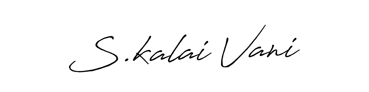 S.kalai Vani stylish signature style. Best Handwritten Sign (Antro_Vectra_Bolder) for my name. Handwritten Signature Collection Ideas for my name S.kalai Vani. S.kalai Vani signature style 7 images and pictures png