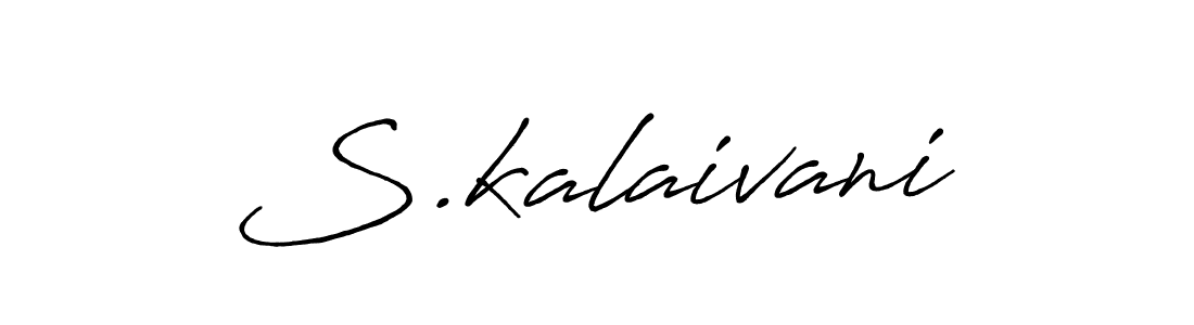 Also we have S.kalaivani name is the best signature style. Create professional handwritten signature collection using Antro_Vectra_Bolder autograph style. S.kalaivani signature style 7 images and pictures png