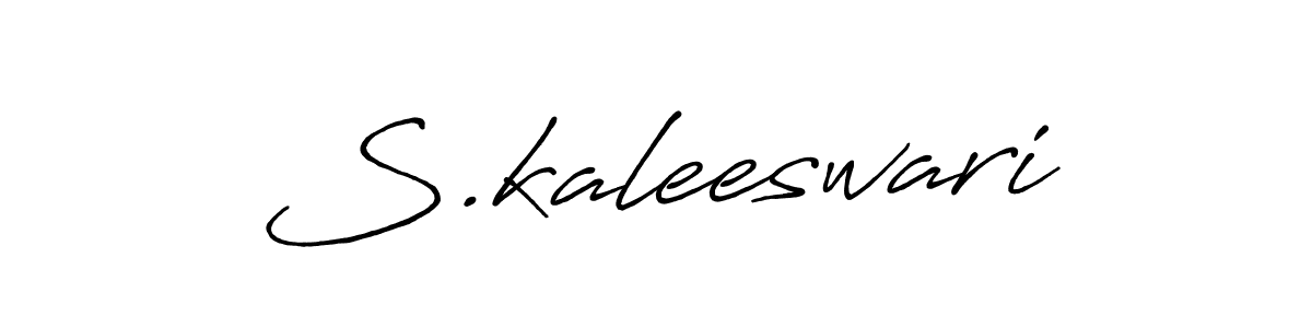 Make a beautiful signature design for name S.kaleeswari. With this signature (Antro_Vectra_Bolder) style, you can create a handwritten signature for free. S.kaleeswari signature style 7 images and pictures png