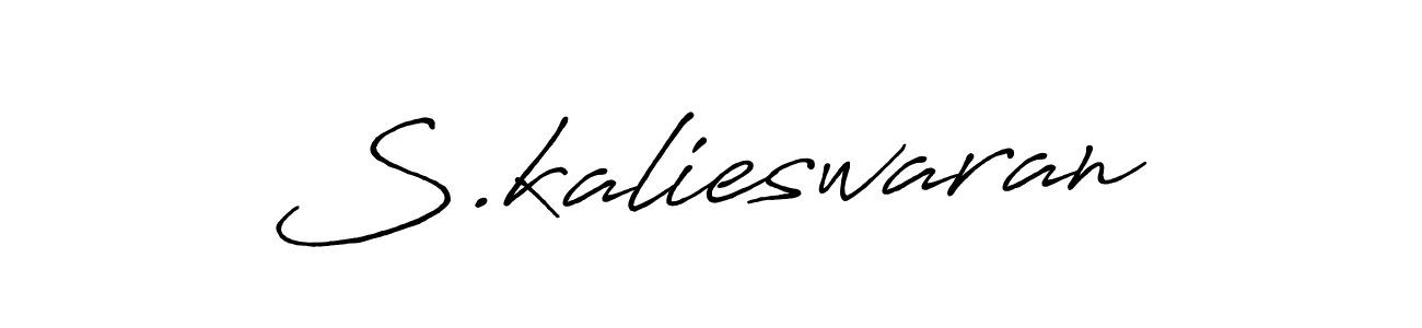 How to make S.kalieswaran name signature. Use Antro_Vectra_Bolder style for creating short signs online. This is the latest handwritten sign. S.kalieswaran signature style 7 images and pictures png