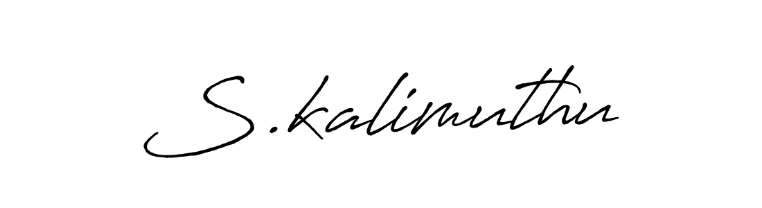 The best way (Antro_Vectra_Bolder) to make a short signature is to pick only two or three words in your name. The name S.kalimuthu include a total of six letters. For converting this name. S.kalimuthu signature style 7 images and pictures png