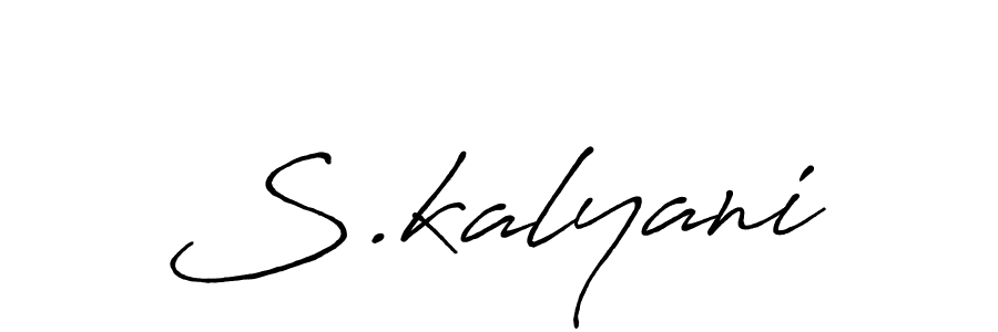 Antro_Vectra_Bolder is a professional signature style that is perfect for those who want to add a touch of class to their signature. It is also a great choice for those who want to make their signature more unique. Get S.kalyani name to fancy signature for free. S.kalyani signature style 7 images and pictures png