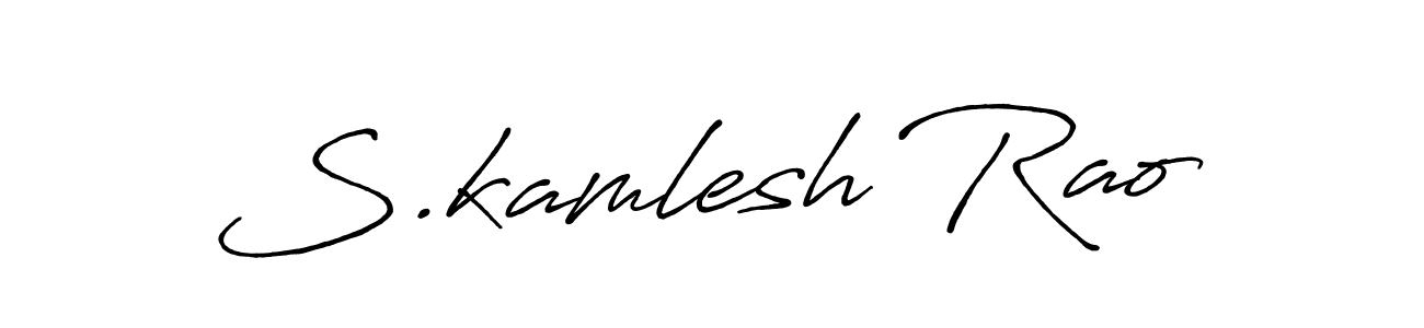 Here are the top 10 professional signature styles for the name S.kamlesh Rao. These are the best autograph styles you can use for your name. S.kamlesh Rao signature style 7 images and pictures png