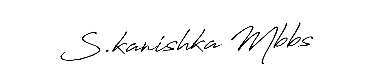 Here are the top 10 professional signature styles for the name S.kanishka Mbbs. These are the best autograph styles you can use for your name. S.kanishka Mbbs signature style 7 images and pictures png