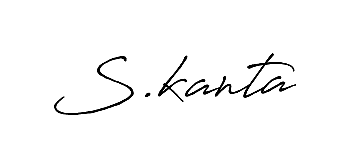 Once you've used our free online signature maker to create your best signature Antro_Vectra_Bolder style, it's time to enjoy all of the benefits that S.kanta name signing documents. S.kanta signature style 7 images and pictures png