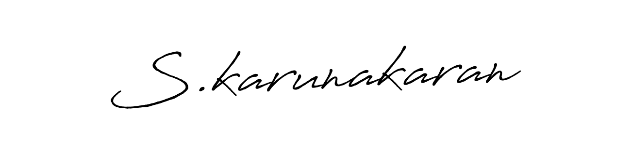 Design your own signature with our free online signature maker. With this signature software, you can create a handwritten (Antro_Vectra_Bolder) signature for name S.karunakaran. S.karunakaran signature style 7 images and pictures png