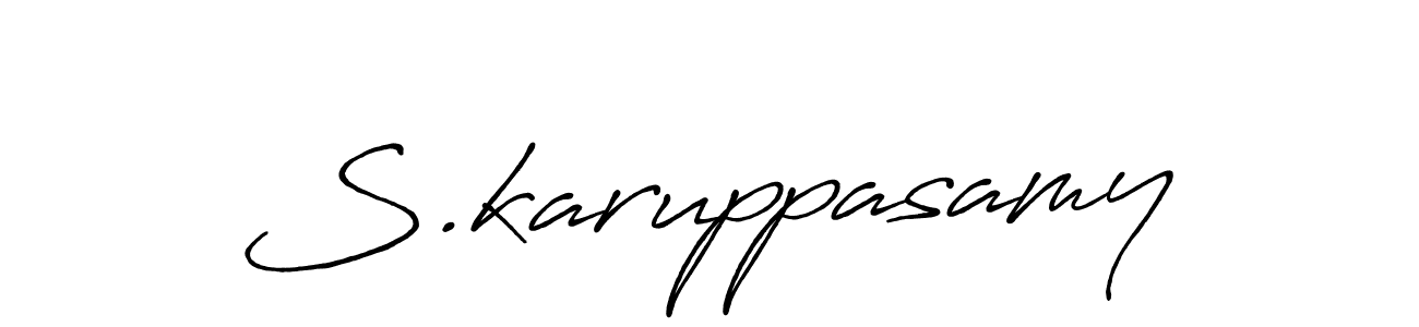 This is the best signature style for the S.karuppasamy name. Also you like these signature font (Antro_Vectra_Bolder). Mix name signature. S.karuppasamy signature style 7 images and pictures png