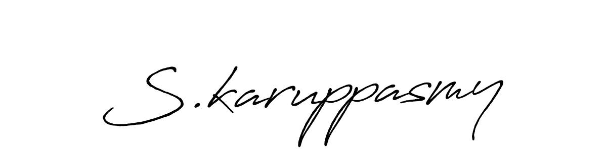 How to make S.karuppasmy signature? Antro_Vectra_Bolder is a professional autograph style. Create handwritten signature for S.karuppasmy name. S.karuppasmy signature style 7 images and pictures png