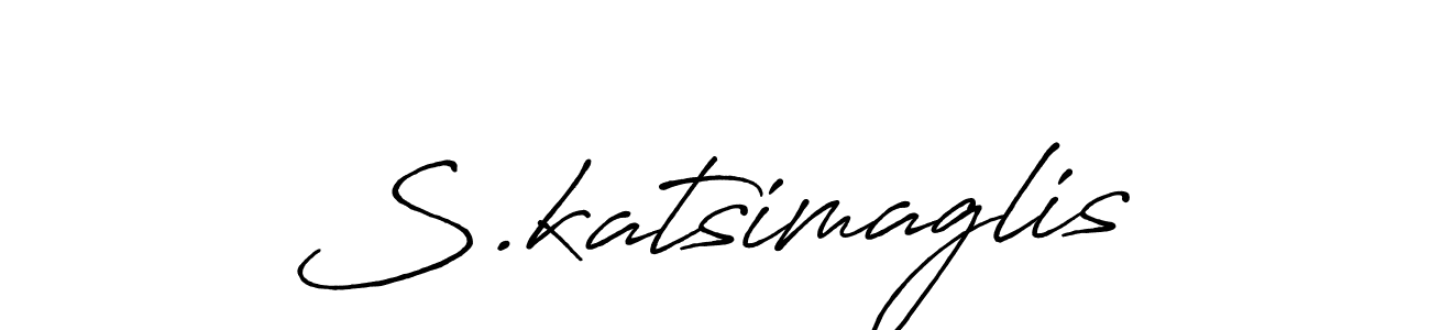 S.katsimaglis stylish signature style. Best Handwritten Sign (Antro_Vectra_Bolder) for my name. Handwritten Signature Collection Ideas for my name S.katsimaglis. S.katsimaglis signature style 7 images and pictures png