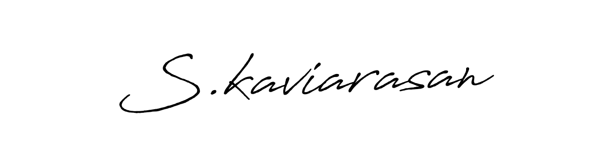 How to make S.kaviarasan signature? Antro_Vectra_Bolder is a professional autograph style. Create handwritten signature for S.kaviarasan name. S.kaviarasan signature style 7 images and pictures png