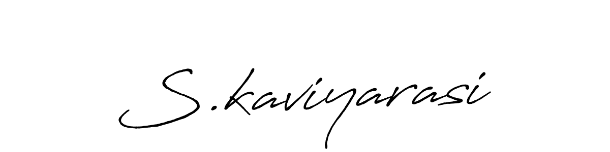 Make a beautiful signature design for name S.kaviyarasi. With this signature (Antro_Vectra_Bolder) style, you can create a handwritten signature for free. S.kaviyarasi signature style 7 images and pictures png