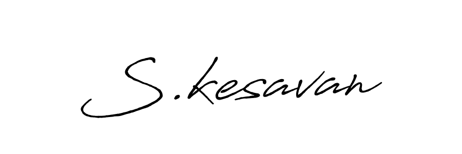 How to make S.kesavan name signature. Use Antro_Vectra_Bolder style for creating short signs online. This is the latest handwritten sign. S.kesavan signature style 7 images and pictures png