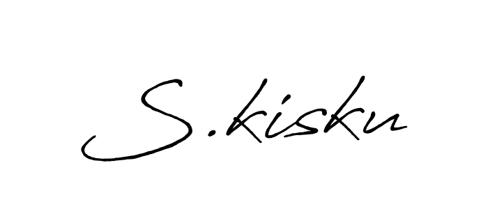 S.kisku stylish signature style. Best Handwritten Sign (Antro_Vectra_Bolder) for my name. Handwritten Signature Collection Ideas for my name S.kisku. S.kisku signature style 7 images and pictures png