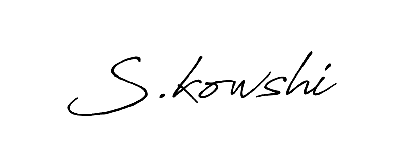 if you are searching for the best signature style for your name S.kowshi. so please give up your signature search. here we have designed multiple signature styles  using Antro_Vectra_Bolder. S.kowshi signature style 7 images and pictures png