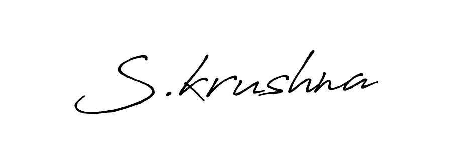 You should practise on your own different ways (Antro_Vectra_Bolder) to write your name (S.krushna) in signature. don't let someone else do it for you. S.krushna signature style 7 images and pictures png