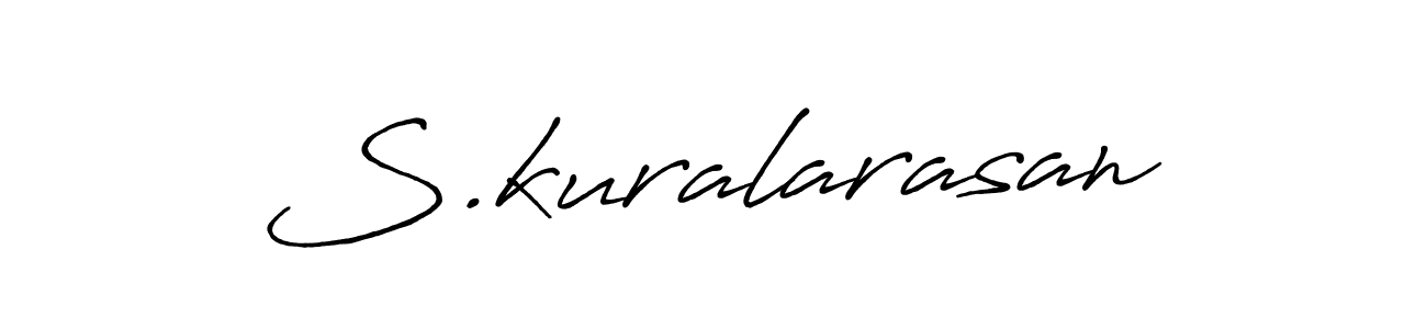 How to make S.kuralarasan name signature. Use Antro_Vectra_Bolder style for creating short signs online. This is the latest handwritten sign. S.kuralarasan signature style 7 images and pictures png