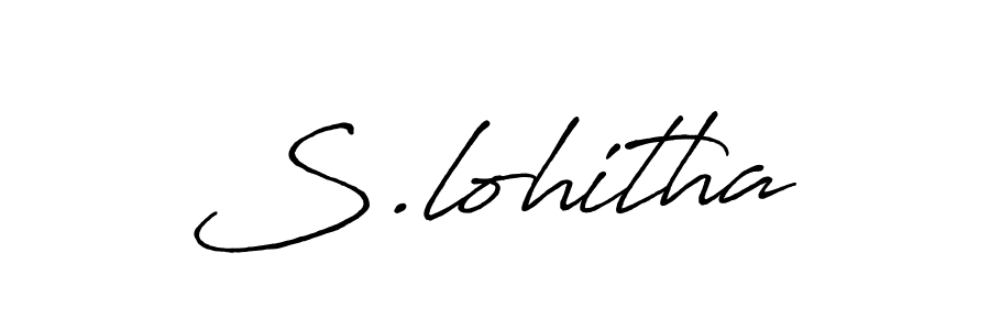 Design your own signature with our free online signature maker. With this signature software, you can create a handwritten (Antro_Vectra_Bolder) signature for name S.lohitha. S.lohitha signature style 7 images and pictures png