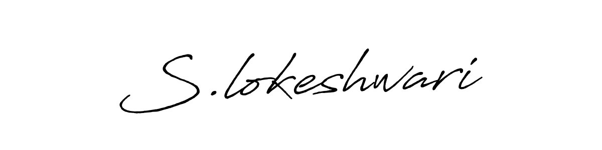 This is the best signature style for the S.lokeshwari name. Also you like these signature font (Antro_Vectra_Bolder). Mix name signature. S.lokeshwari signature style 7 images and pictures png