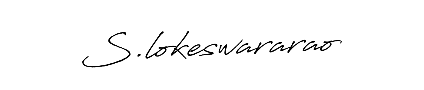 It looks lik you need a new signature style for name S.lokeswararao. Design unique handwritten (Antro_Vectra_Bolder) signature with our free signature maker in just a few clicks. S.lokeswararao signature style 7 images and pictures png