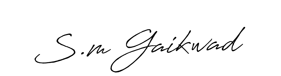 Make a short S.m Gaikwad signature style. Manage your documents anywhere anytime using Antro_Vectra_Bolder. Create and add eSignatures, submit forms, share and send files easily. S.m Gaikwad signature style 7 images and pictures png