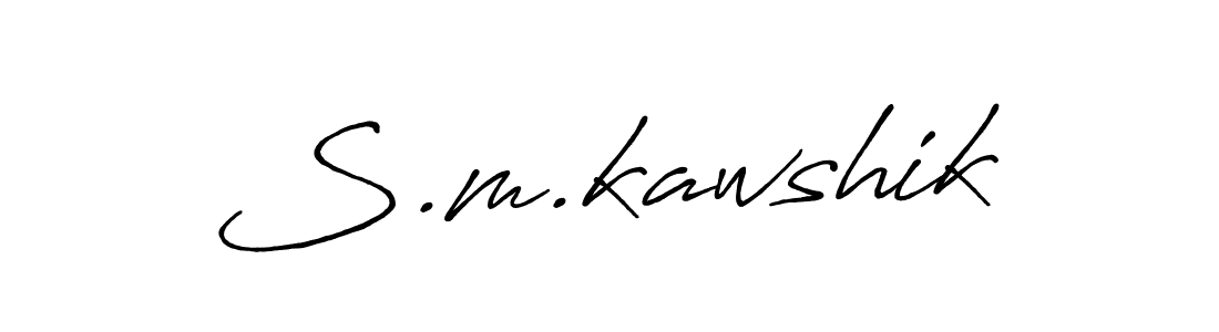 Once you've used our free online signature maker to create your best signature Antro_Vectra_Bolder style, it's time to enjoy all of the benefits that S.m.kawshik name signing documents. S.m.kawshik signature style 7 images and pictures png