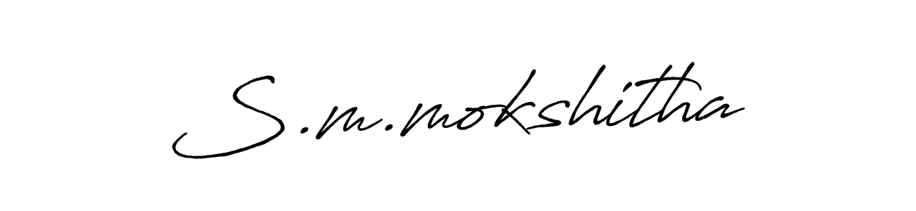 This is the best signature style for the S.m.mokshitha name. Also you like these signature font (Antro_Vectra_Bolder). Mix name signature. S.m.mokshitha signature style 7 images and pictures png