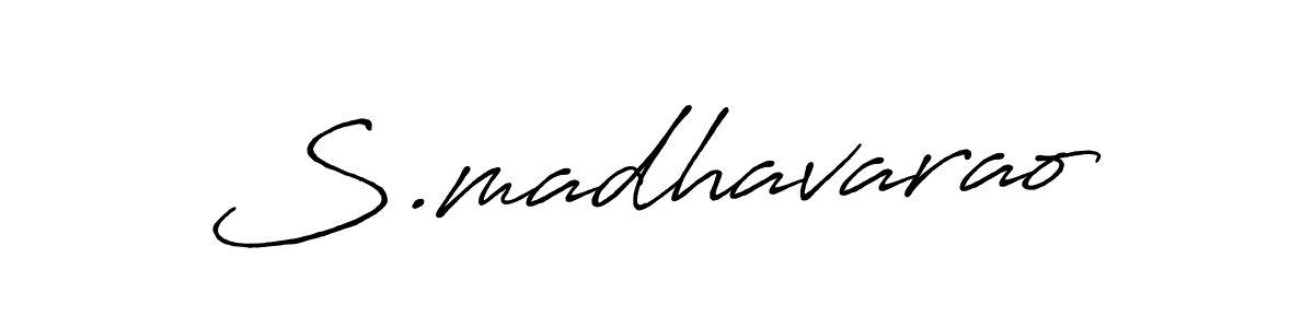 Make a short S.madhavarao signature style. Manage your documents anywhere anytime using Antro_Vectra_Bolder. Create and add eSignatures, submit forms, share and send files easily. S.madhavarao signature style 7 images and pictures png