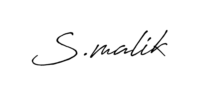 if you are searching for the best signature style for your name S.malik. so please give up your signature search. here we have designed multiple signature styles  using Antro_Vectra_Bolder. S.malik signature style 7 images and pictures png