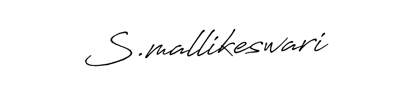 if you are searching for the best signature style for your name S.mallikeswari. so please give up your signature search. here we have designed multiple signature styles  using Antro_Vectra_Bolder. S.mallikeswari signature style 7 images and pictures png