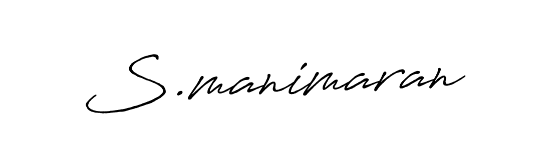 It looks lik you need a new signature style for name S.manimaran. Design unique handwritten (Antro_Vectra_Bolder) signature with our free signature maker in just a few clicks. S.manimaran signature style 7 images and pictures png