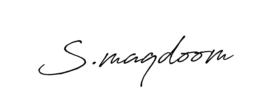 It looks lik you need a new signature style for name S.maqdoom. Design unique handwritten (Antro_Vectra_Bolder) signature with our free signature maker in just a few clicks. S.maqdoom signature style 7 images and pictures png