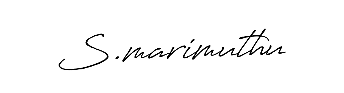 How to make S.marimuthu signature? Antro_Vectra_Bolder is a professional autograph style. Create handwritten signature for S.marimuthu name. S.marimuthu signature style 7 images and pictures png