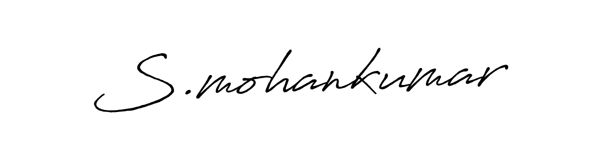 You should practise on your own different ways (Antro_Vectra_Bolder) to write your name (S.mohankumar) in signature. don't let someone else do it for you. S.mohankumar signature style 7 images and pictures png