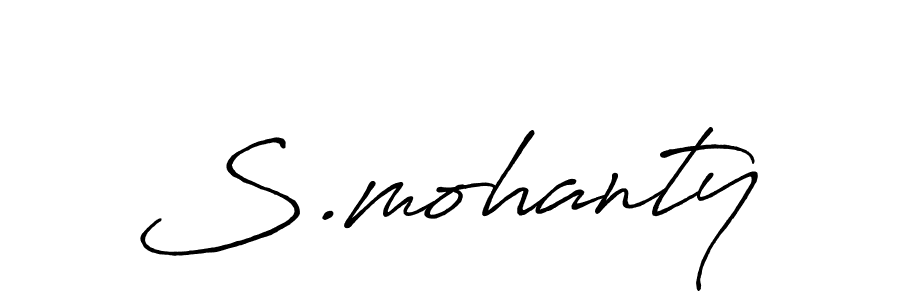 Design your own signature with our free online signature maker. With this signature software, you can create a handwritten (Antro_Vectra_Bolder) signature for name S.mohanty. S.mohanty signature style 7 images and pictures png