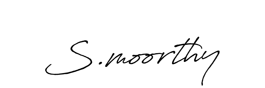 Use a signature maker to create a handwritten signature online. With this signature software, you can design (Antro_Vectra_Bolder) your own signature for name S.moorthy. S.moorthy signature style 7 images and pictures png